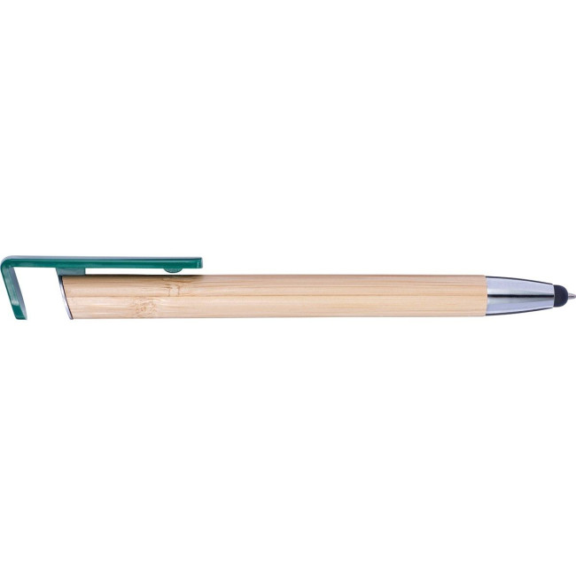 Custom Printed Bamboo ballpen and stylus - Image 2