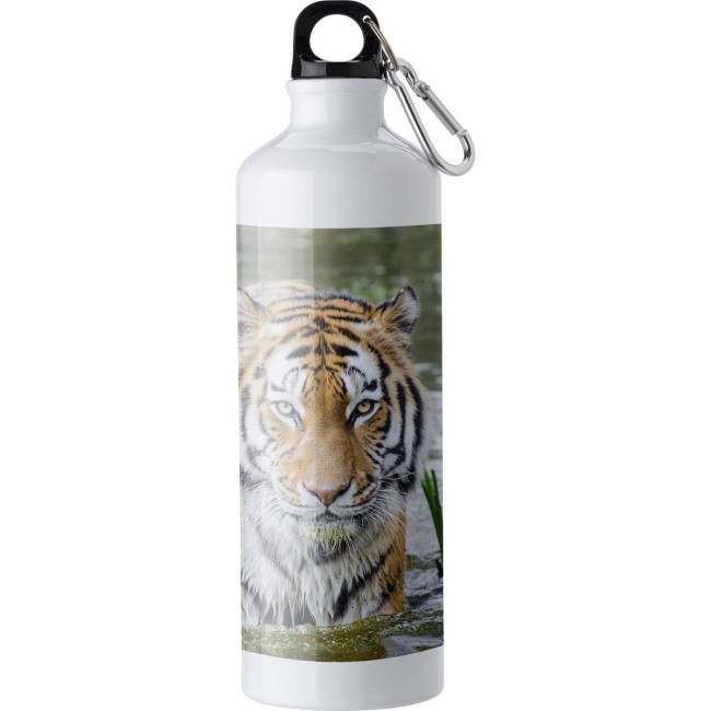 Custom Printed Aluminium single walled water bottle 750ml - Image 2