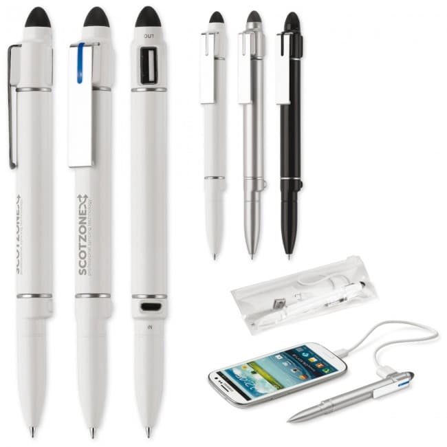 Custom Printed Powerbank ball pen 550mAh - Image 2