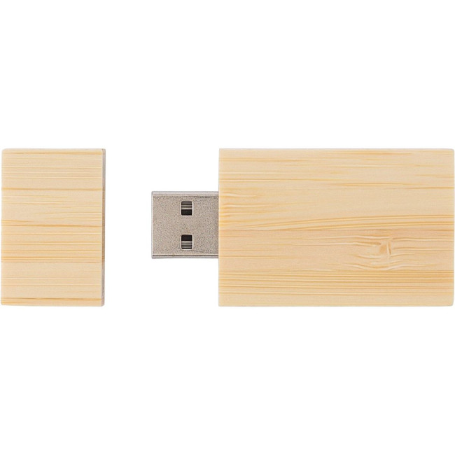 Custom Printed Bamboo USB drive - Image 3