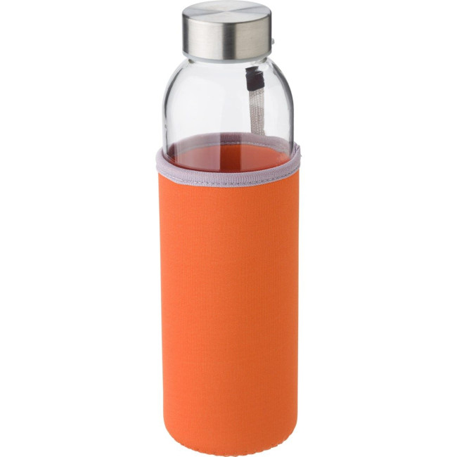 Custom Printed Glass bottle with sleeve 500ml) - Image 1