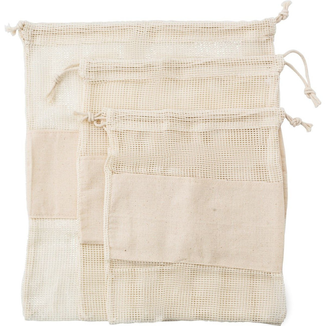 Custom Printed Natural cotton mesh bags - Image 7