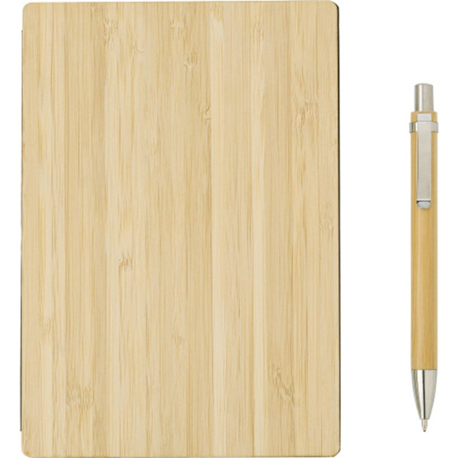 Custom Printed Bamboo covered notebook - Image 4