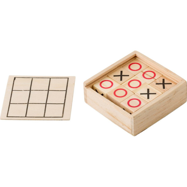 Custom Printed Wooden Tic Tac Toe game - Image 2