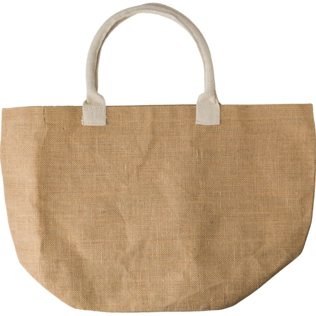 Custom Printed Jute shopping bag - Image 2