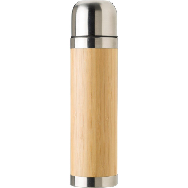 Custom Printed Bamboo thermos bottle 400ml - Image 4