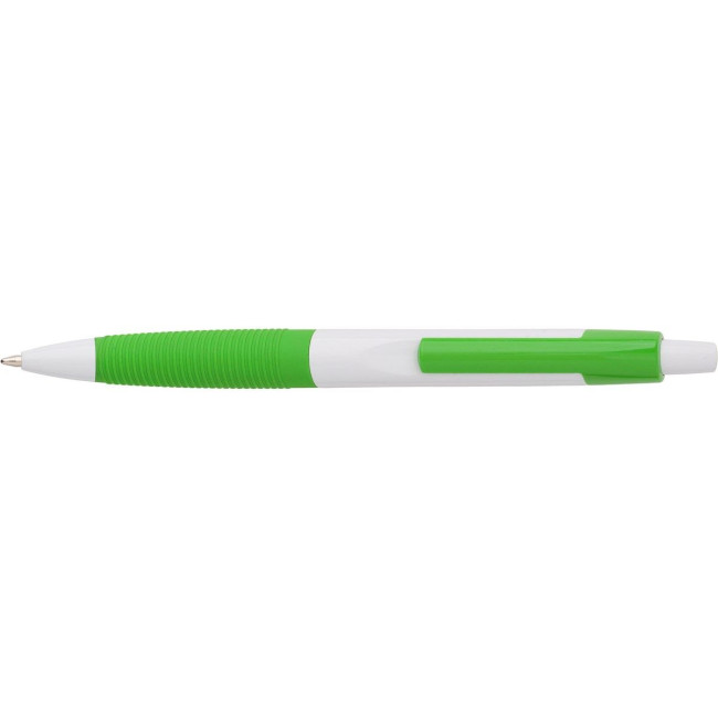 Custom Printed Plastic ballpen with rubber grip - Image 4