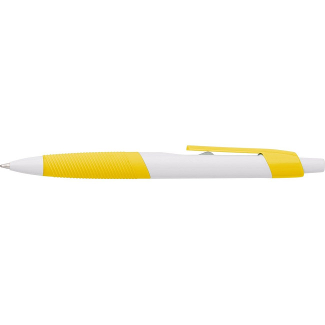 Custom Printed Plastic ballpen with rubber grip - Image 7