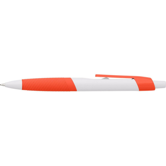 Custom Printed Plastic ballpen with rubber grip - Image 8