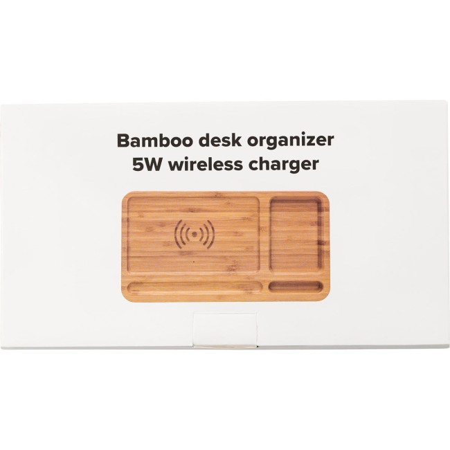 Custom Printed Bamboo desk organiser - Image 5