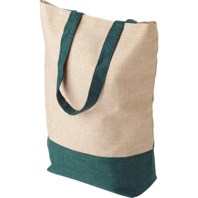 Custom Printed Imitation linen shopping bag - Image 2