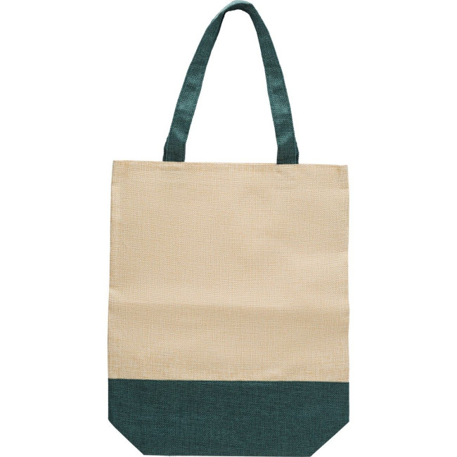 Custom Printed Imitation linen shopping bag - Image 3