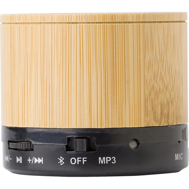 Custom Printed Bamboo wireless speaker - Image 4