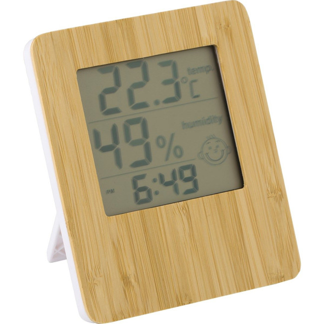 Custom Printed Bamboo weather station - Image 1