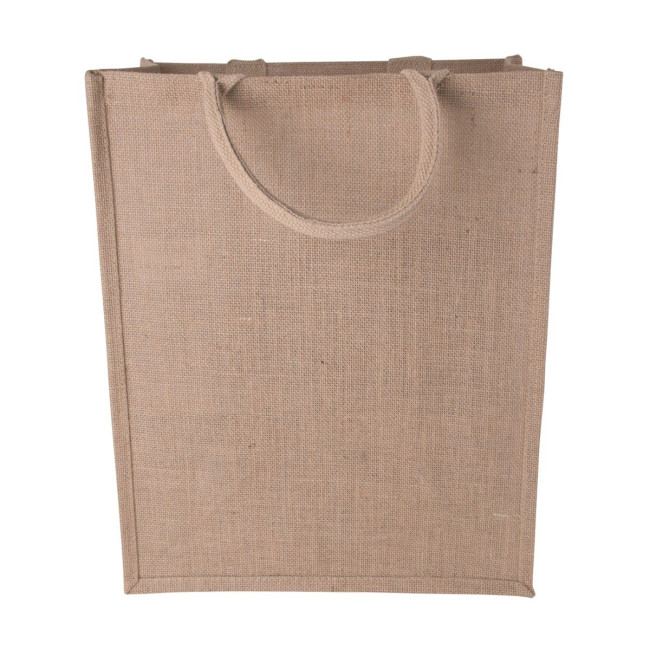 Custom Printed Jute bag standing model - Image 2