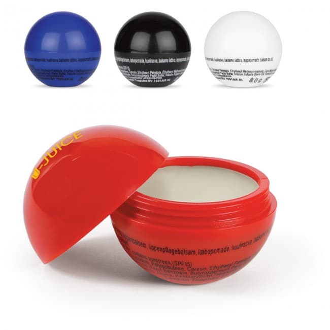 Custom Printed Lipbalm round ball - Image 1