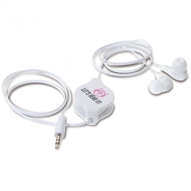 Custom Printed Retractable earbuds - Image 1