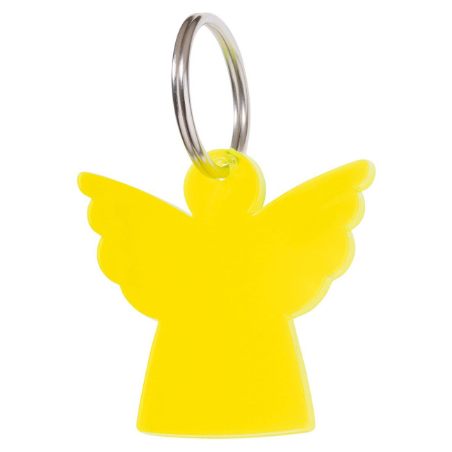 Custom Printed Angel Plastic Keyring - Image 5