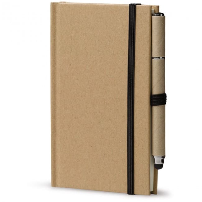 Custom Printed Cardboard notebook A6 + pen LT87949 - Image 1