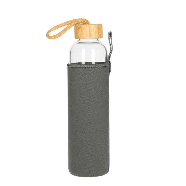 Custom Printed Glass bottle With Sleeve 0.75L