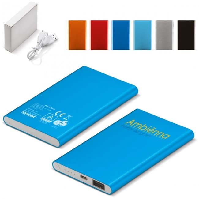 Custom Printed Powerbank slim TÜV GS 4000mAh - Image 2