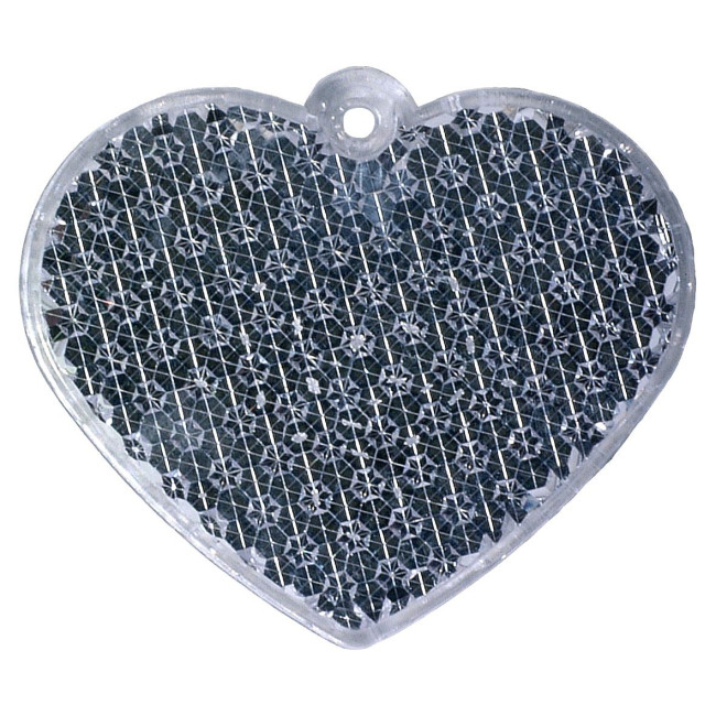 Custom Printed Heart Reflector - Image 2