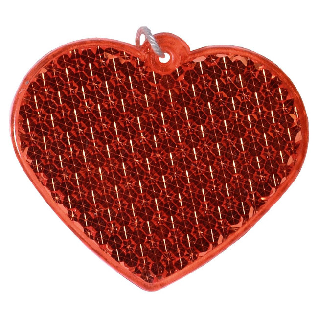 Custom Printed Heart Reflector - Image 5