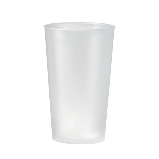 Custom Printed Plastic Reusable Drinking Cup 0.4L - Image 2