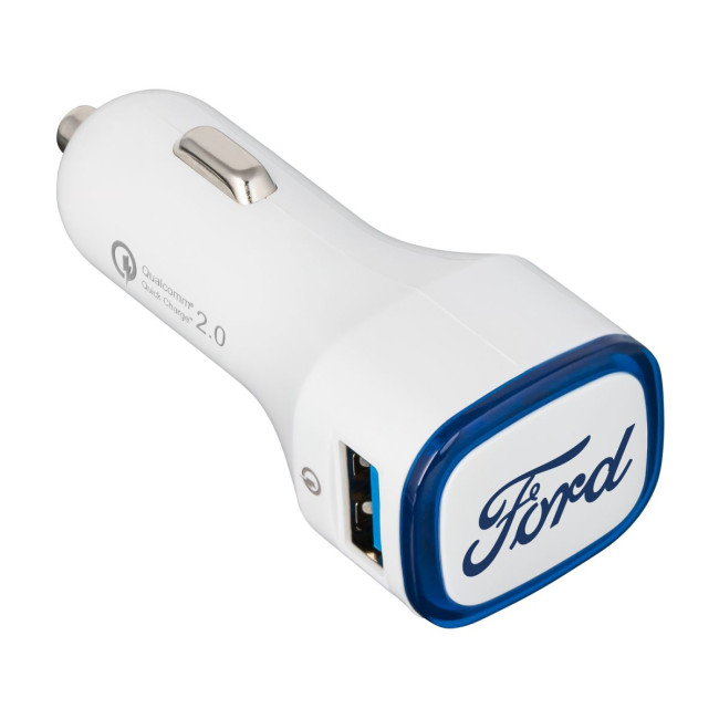 Custom Printed Quick Charge 2.0 USB Car Charger - Image 1