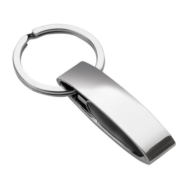 Custom Printed Split Ring Metal Keyring - Image 1