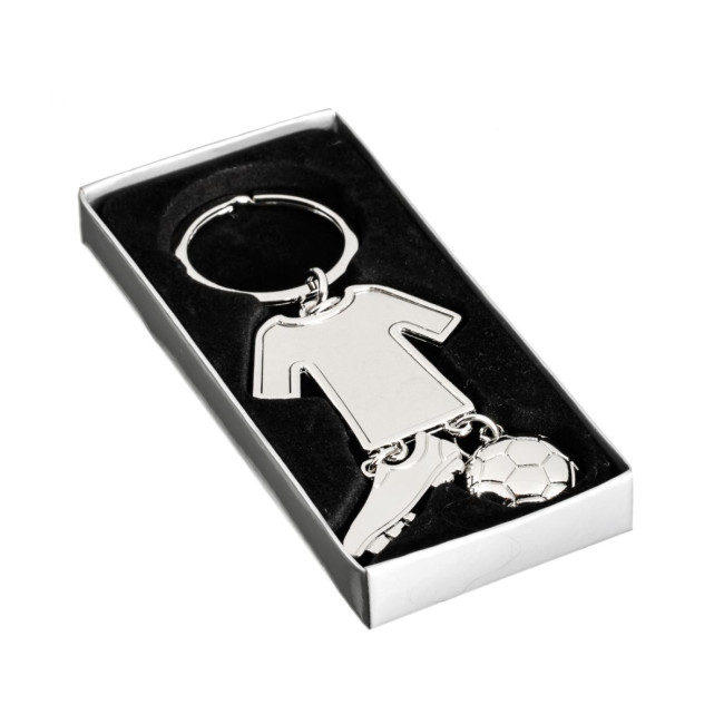 Custom Printed Football Shirt Metal Keyring - Image 7