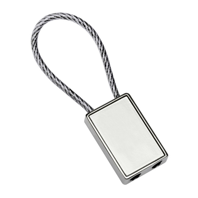 Custom Printed Metal Cable Keyring - Image 1