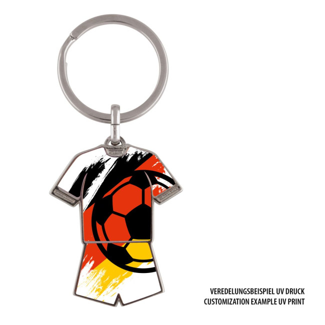 Custom Printed Football Kit Metal Keyring - Image 5