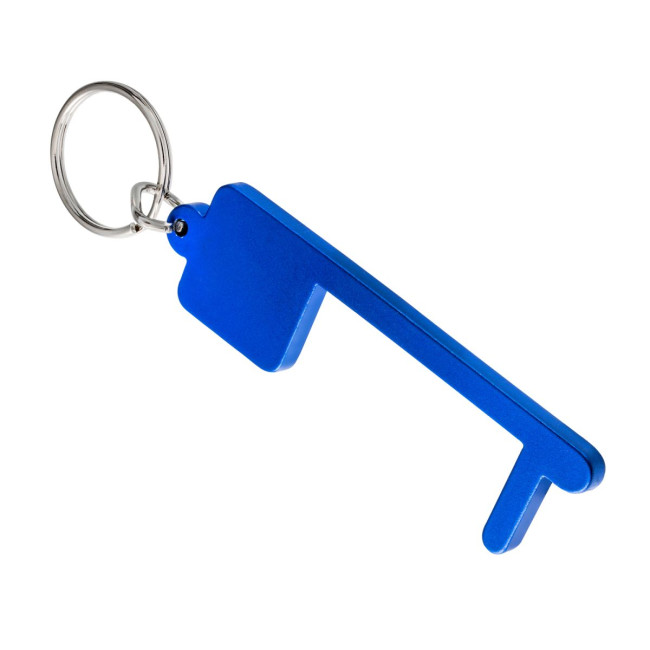 Custom Printed Aluminium Door Opener Keyring - Image 1