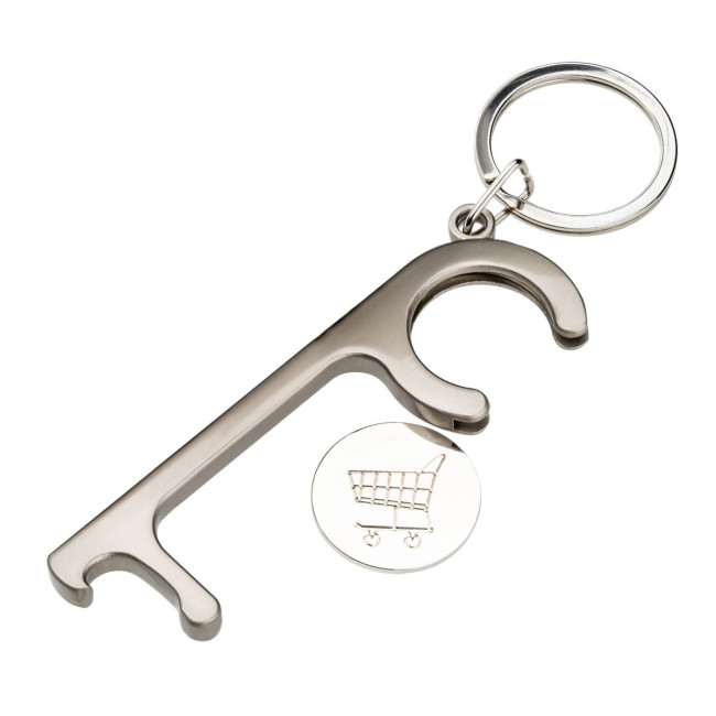 Custom Printed Hygienic Bottle Opener Keyring - Image 2