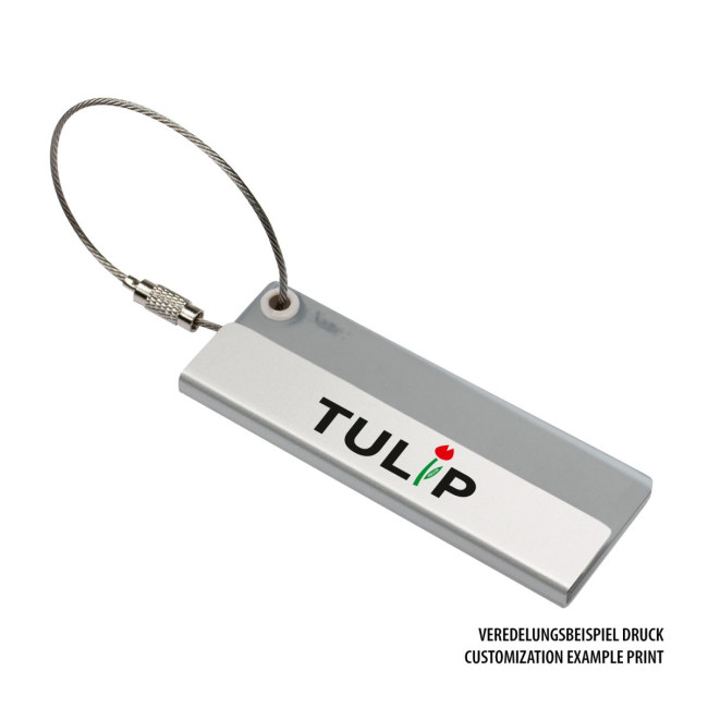 Custom Printed Metal Cable Luggage Tag - Image 4