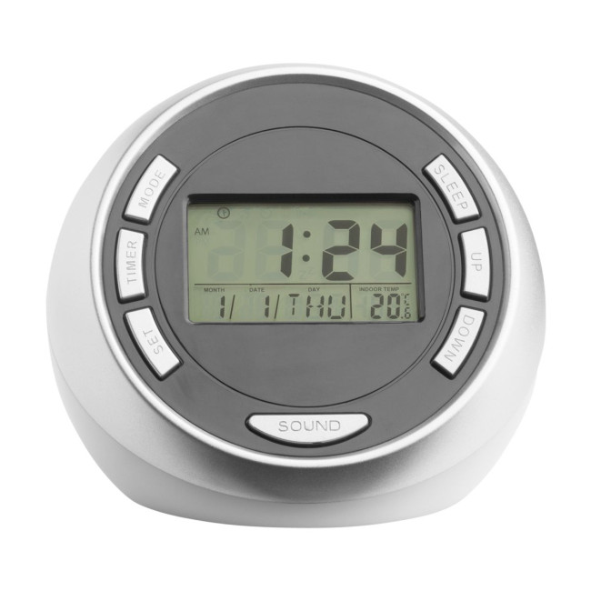 Custom Printed Desk clock with alarm function - Image 3