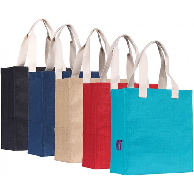 Custom Printed Dargate' Jute Tote Bag - Image 1