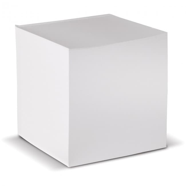 Custom Printed Cube pad white, 100x100x100mm - Image 1