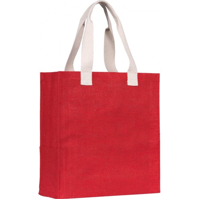 Custom Printed Dargate' Jute Tote Bag - Image 2