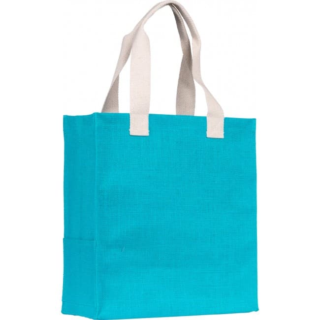 Custom Printed Dargate' Jute Tote Bag - Image 2