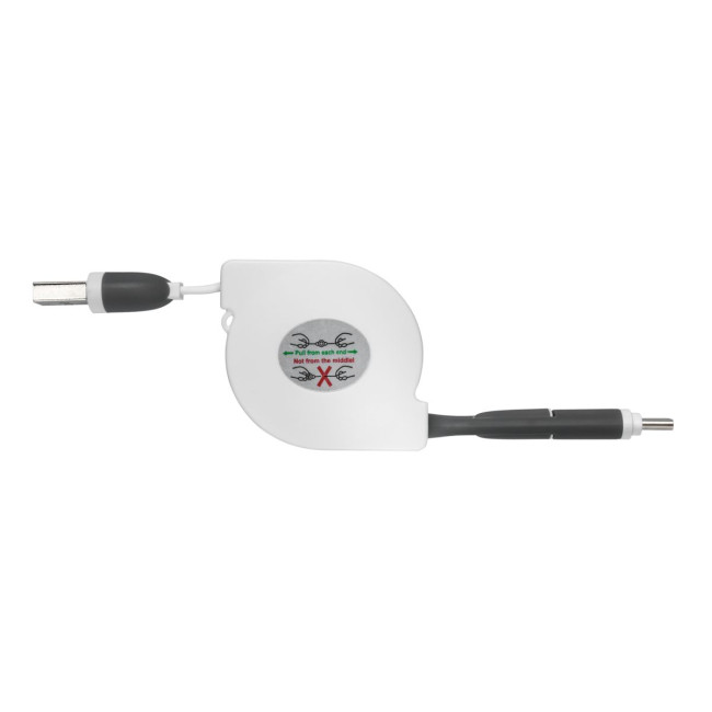 Custom Printed 3-in-1 retractable charging cable - Image 5