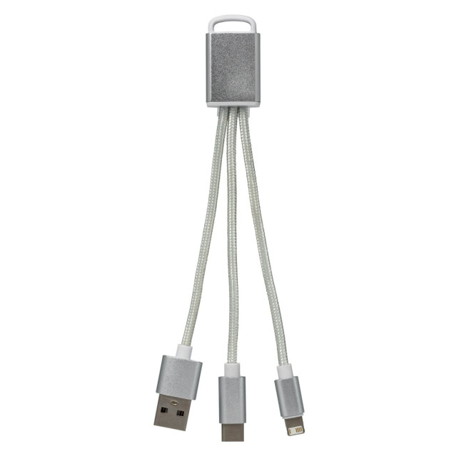 Custom Printed Montija Charging cable 3-in-1 - Image 2