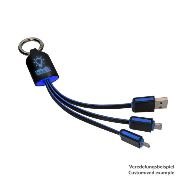 Custom Printed 3-in-1 Charging Cable - Image 2