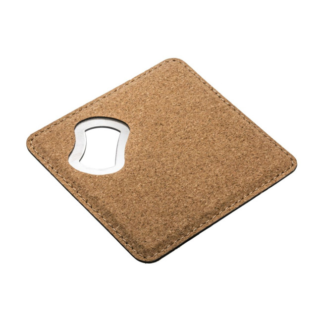 Custom Printed Cork Coaster & Bottle Opener - Image 1