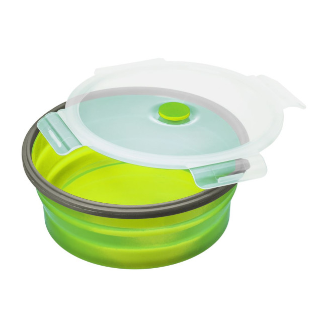 Custom Printed Green Silicone Lunch Box - Image 9