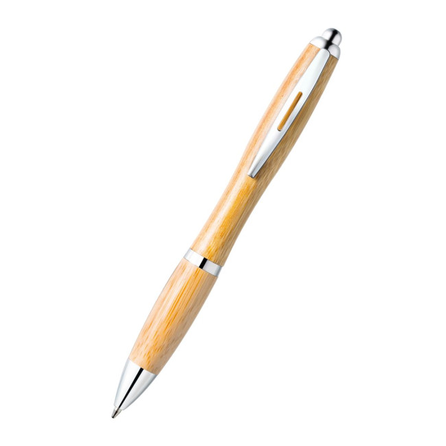 Custom Printed Bamboo Ballpoint Ballpen - Image 2