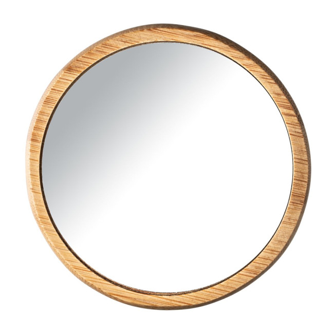 Custom Printed Bamboo Compact Mirror - Image 4