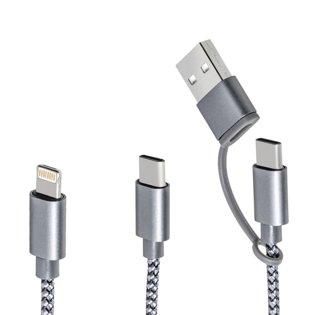 Custom Printed 4-in-1 Charging Cable - Image 2