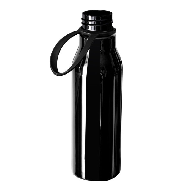 Custom Printed Black Plastic Drinking Bottle - Image 2